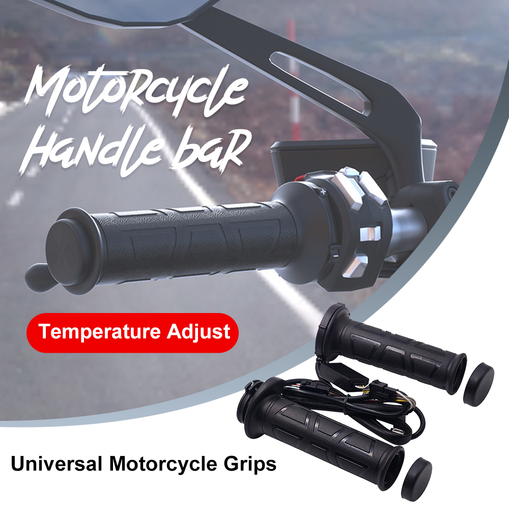 Motorrad Handbeheizte Griffe Elektrische geformte Griffe Roller Moped Bar Handwärmer 22mm Motocross Vespa Einstellbare Hot Grip Griff