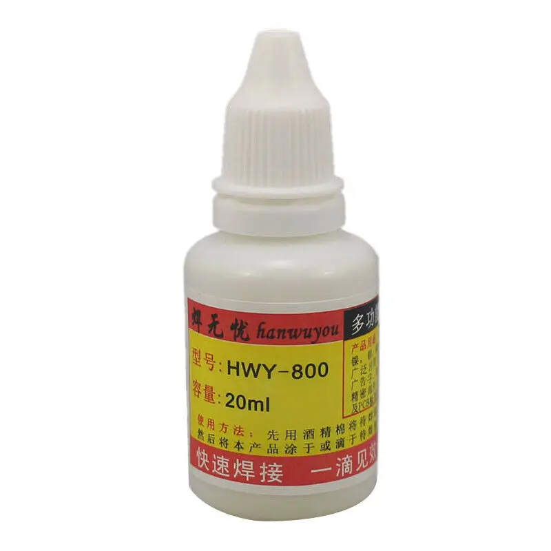 Di Động 20Ml Thép Không Gỉ Thông Tắc Đường Ống Hàn Dán Thép Không Gỉ Chất Lỏng Hàn Dụng Cụ