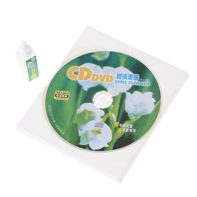 Limpiador de lentes para reproductor de CD, VCD, DVD, eliminación de polvo y suciedad, fluidos de limpieza, Kit de restauración de discos, 1 ud.