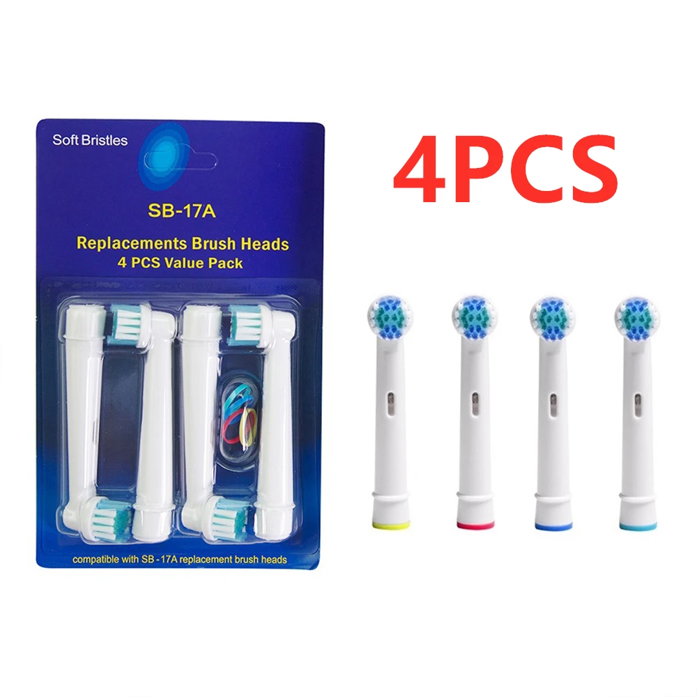 4 Cho Răng Miệng B Đầu Bàn Chải Đánh Răng Nhạy Cảm Sạch SB-17A Phù Hợp Tiến Công Suất/Pro Sức Khỏe/Áo Lót Triumph/3D excel/Sức Sống Precision Clean
