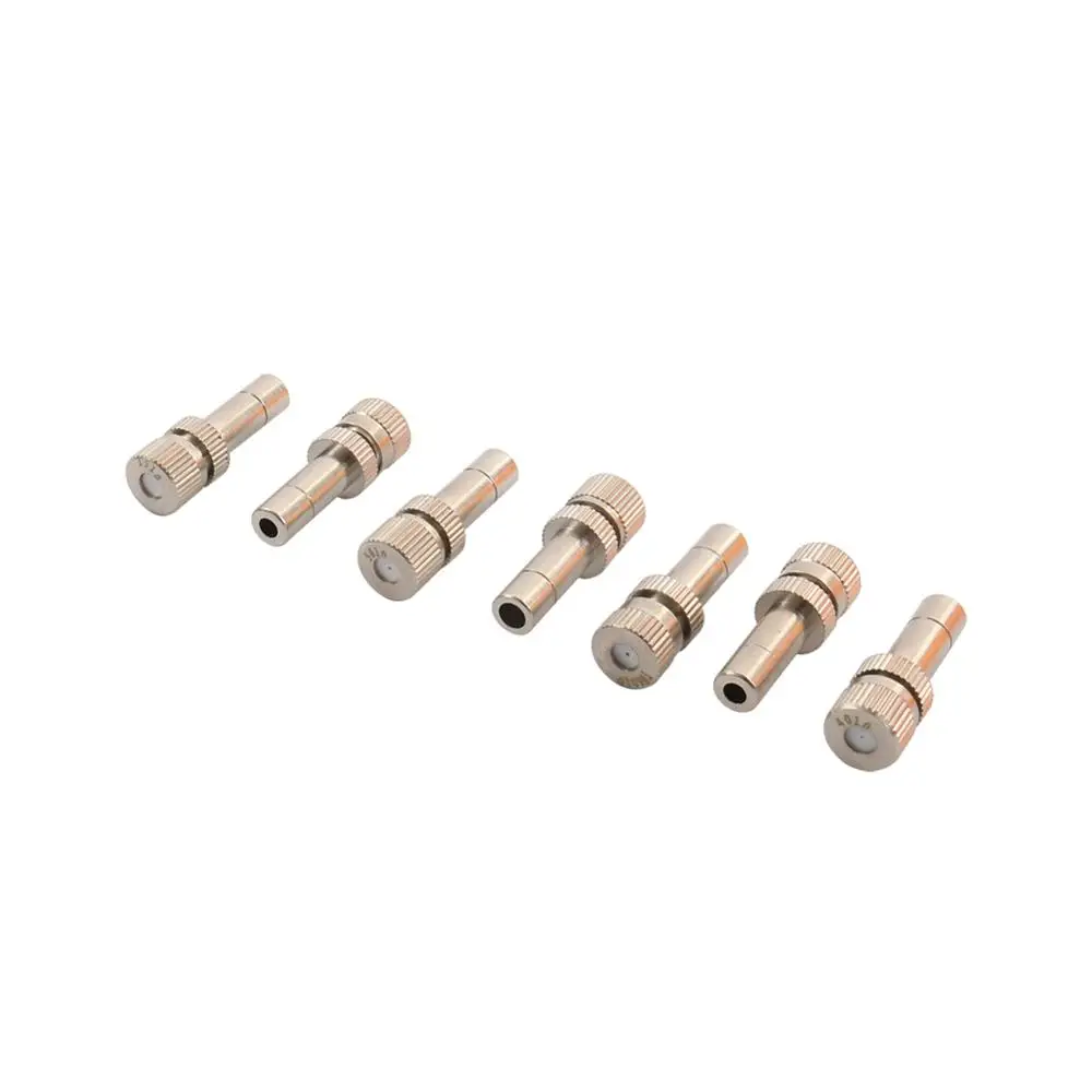 5pcs 6mm Quick Connect Mist Sprayer 0.1-0.6 Low Pressure Spray Nozzle Mist Sprayer Cooling Irrigation Nozzle Humidification Syst