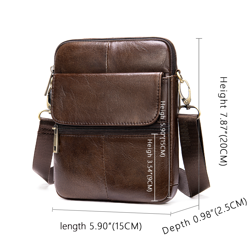 Luufan 2020 Neue Mode Aus Echtem Leder Schulter Tasche für mann Kleine Messenger Taschen Mini Reise Umhängetasche Männer Flap Bag Männlich