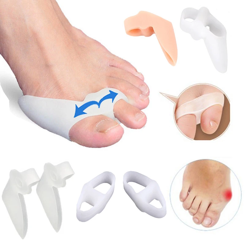 Big Toe Straightener Thumb Valgus Protector ซิลิโคนเจลเท้านิ้วมือ Toe Separator Bunion Adjuster ฟุต Pads บรรเทาเท้า