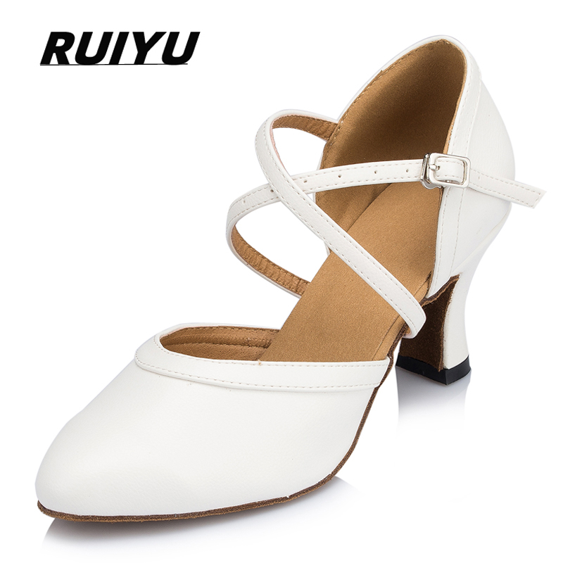 Zapatos latinos para mujer, zapatos blancos para fiesta de boda, fiesta de salón, Tango, Salsa, zapatos de verano para mujer, tacones altos, zapatos de baile profesionales