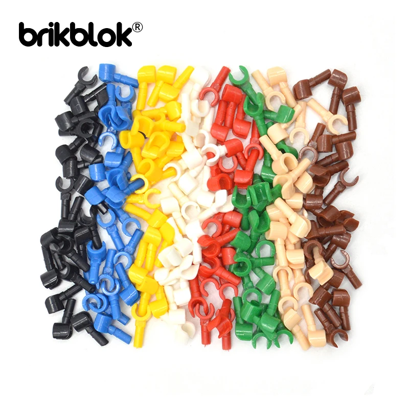 Multicolors 100 Cái/lốc Gạch Mini Tay Cầm Tay Phần Cơ Thể Khối Xây Dựng Đồ Chơi Cho Mộc Nhân Vật