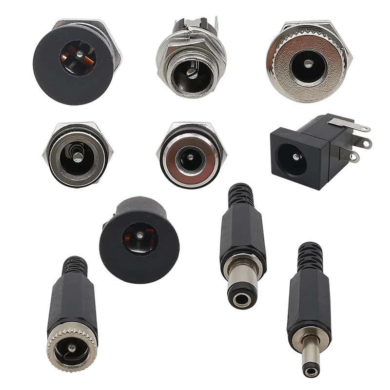10ชิ้นDCเชื่อมต่อ5.5x2.1มิลลิเมตร3.5x1.3มิลลิเมตรDC Powerเสียบชายหญิงแจ็คซ็อกเก็ตอ่อนนุชแผงเมาDC Powerอะแดปเตอร์เชื่อมต่อ5.5*2.1