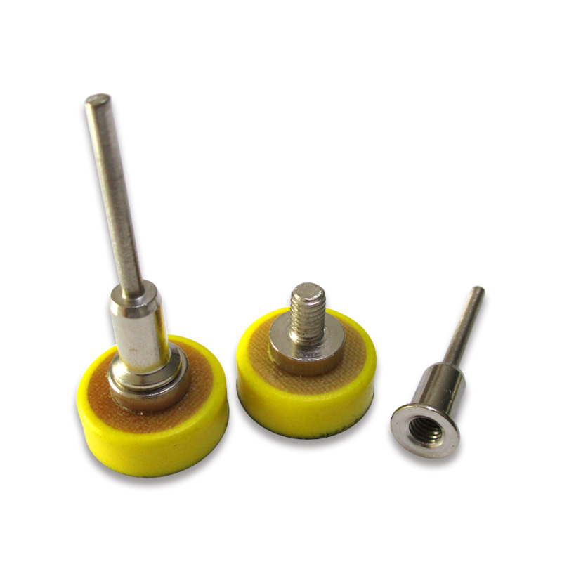 2 Stück 1 Zoll 25 mm Back-up-Schleifpad 2,35 mm Schaft oder M6-Gewinde 3 mm Schaft für Klett-Schleifscheiben für Dremel-Zubehör