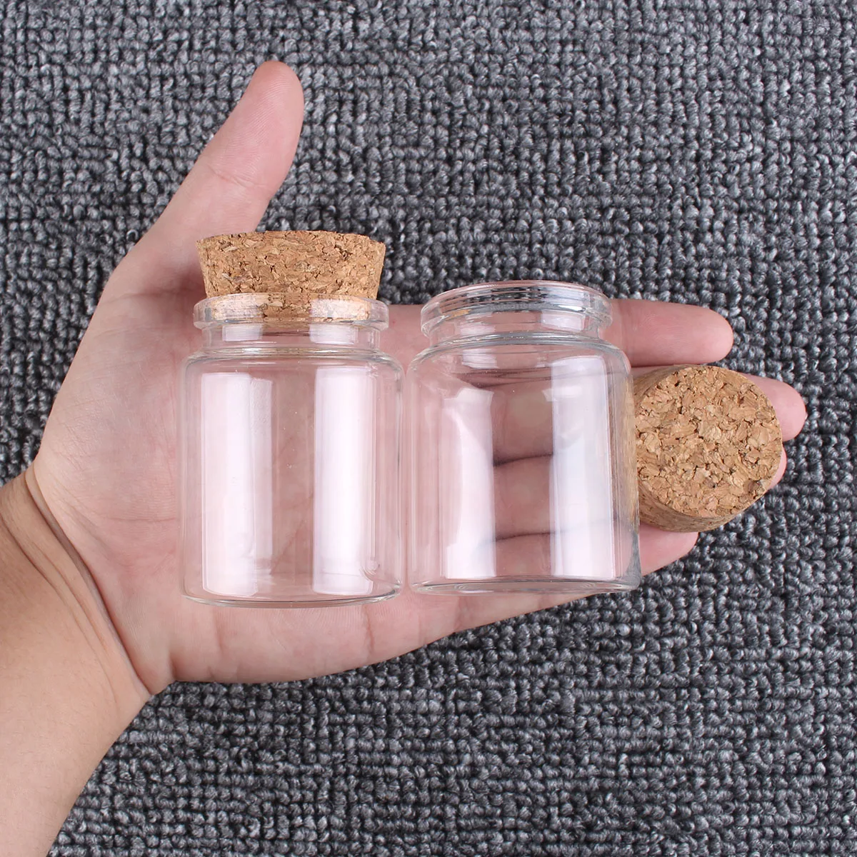 2 Cái/lốc 50Ml 60Ml 80Ml 100Ml 120Ml 150Ml Chai Thủy Tinh Với Nút Chai Kẹo Đựng Gia Vị bình Cho Nghệ Thuật Thủ Công Cưới Ủng Hộ 6 Kích Cỡ Chữ U Chọn