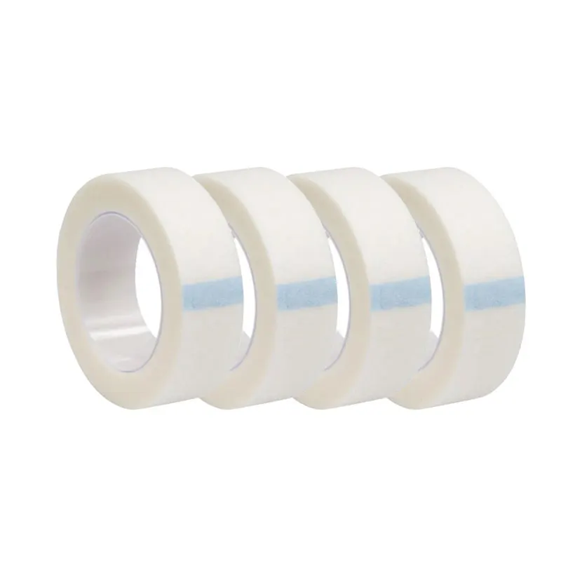 Almohadillas para ojos sin pelusa para extensión de pestañas, cinta adhesiva blanca de microporos, transpirable debajo del parche, herramientas de maquillaje no tejidas, 1/3/5 Uds.