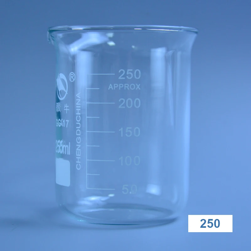 1000ML 2000ML Low Form Beaker Chemistry Laboratory Borosilicate Glass Transparent Beaker Thickened with spout 1PC