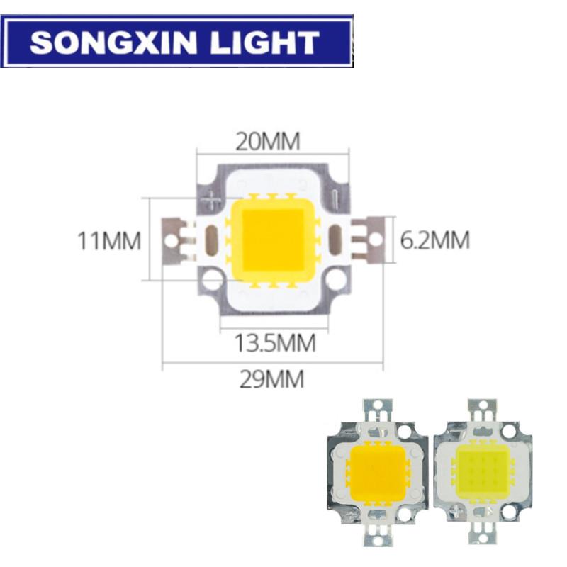 1PCS 10W 20W 30W 50W 100W Bianco/bianco caldo CHIP LED Integrato Perline Lampada Ad Alta Potenza 24*44mil 32V-34V 3200K-6500K 600-3000MA