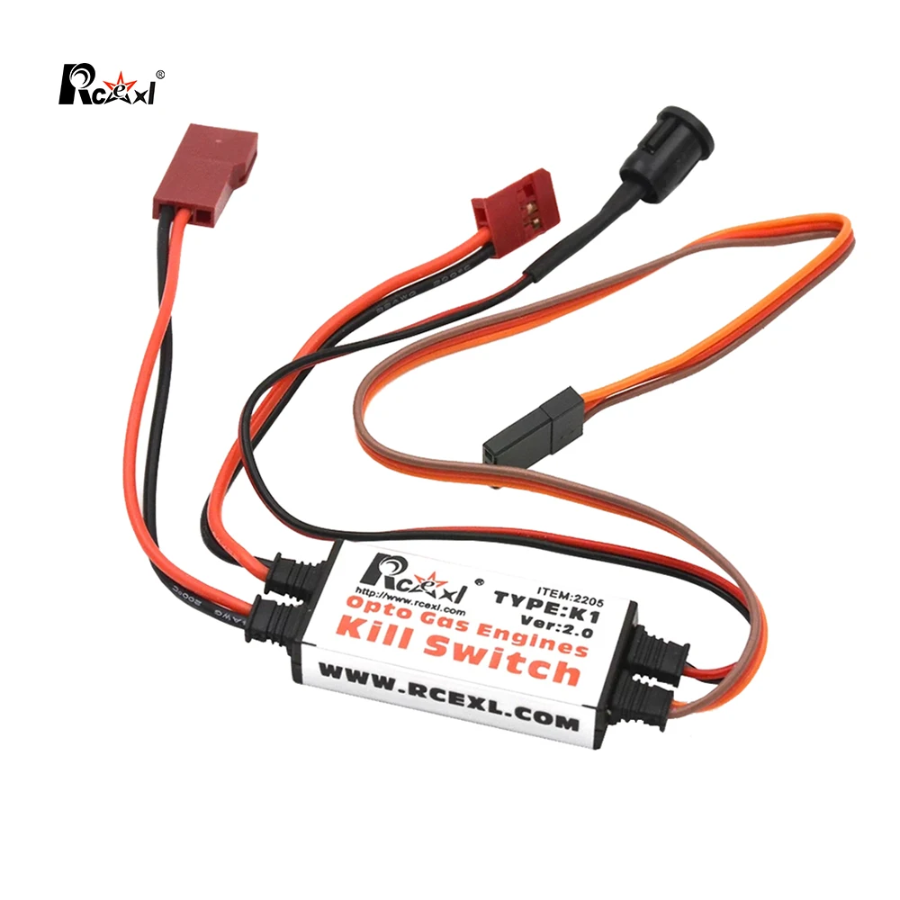 Rcexl Opto Gas Engine Kill Switch Arrêt Version 2.0 pour avion à essence RC