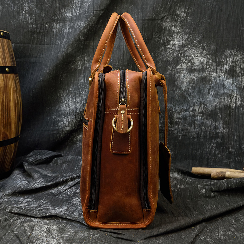 Luufan Echt leder Laptop Aktentasche für Männer Laptop Arbeit Tasche Büro Mann Portfolio Business Handtasche männlich Computer Tasche