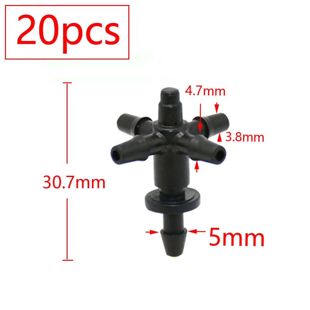 2L 4L 8L Dripper Thủy Lợi 2/4 Chiều Mũi Tên Ly Đá Cổng Kết Nối Chéo Nước Bộ Chia Bộ Phát Nhỏ Giọt Mũi Tên Micro Tưới Nhỏ Giọt hệ Thống