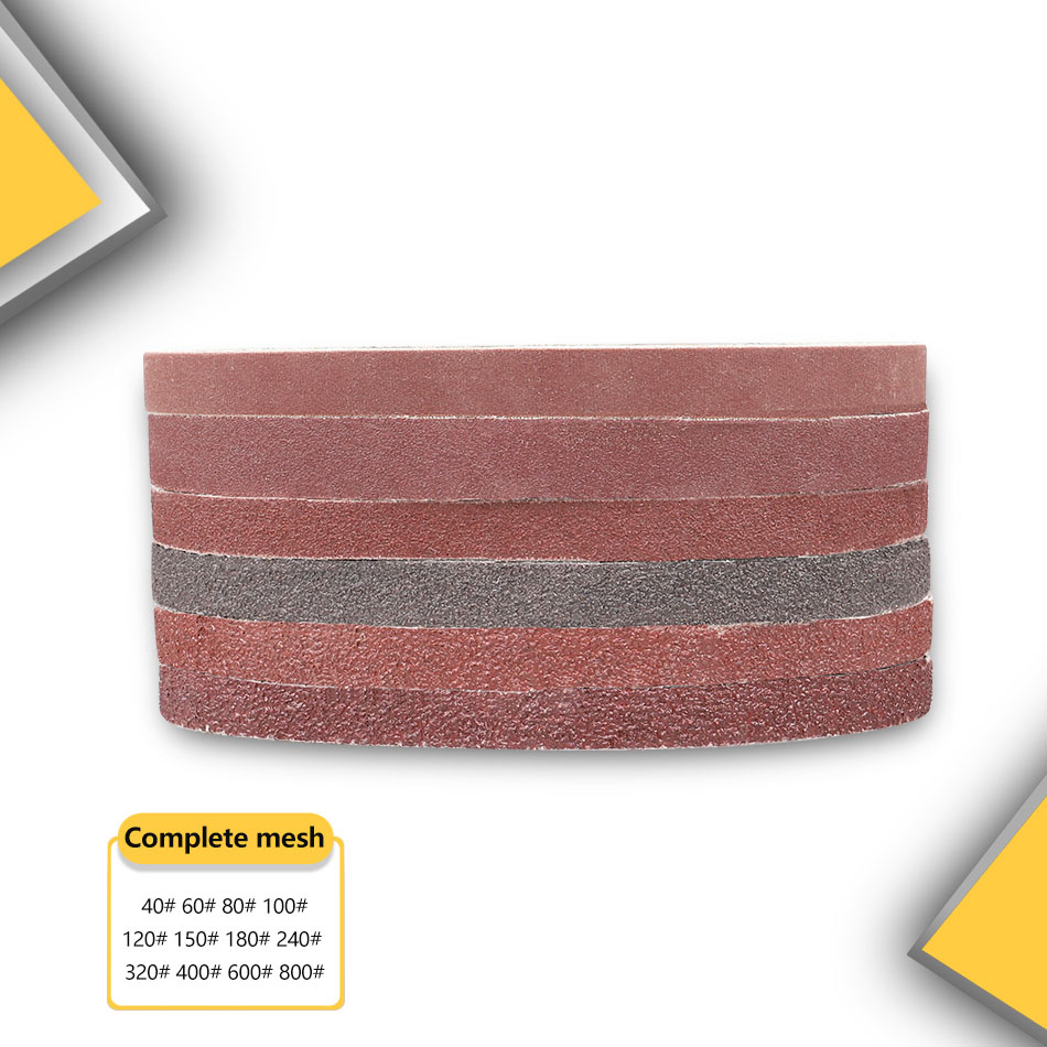 10 Stück 330 x 10 mm/453 x 15 mm Schleifbänder P40 – P600 Schleifband für Holz, weiches Metall, Schleifen, Polieren