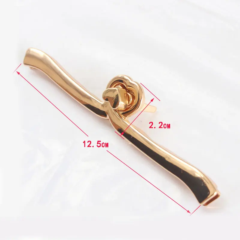 Kim Loại Khóa Xoay Túi Phần Cứng Hình Trái Tim DIY Bền Dệt Túi Phụ Kiện Xoắn Khóa Khóa Xoay Vàng Màu Thép mới