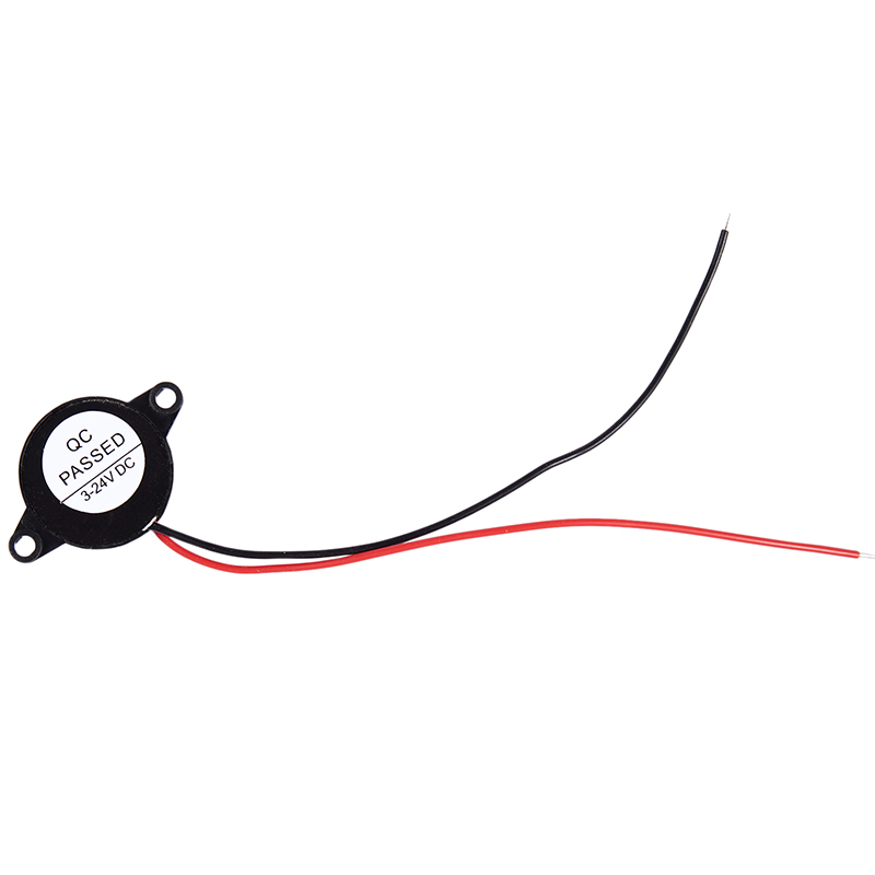 RISE-5 Pcs DC 3-24V 85dB suono cicalino elettronico allarme nero 23x12mm