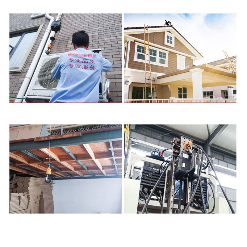 휴대용 크레인 전기 호이스트, 주택 개조, 화물 처리, 생산 작업장 리프팅, 500Kg