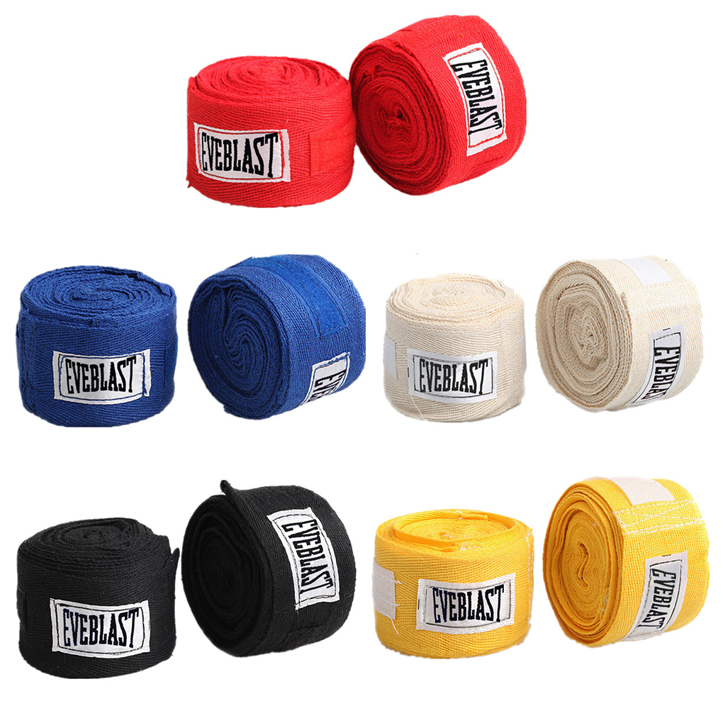2 uds/rolos 3M correa deportiva de algodón vendaje de boxeo Sanda Muay Thai Taekwondo guantes de mano envolturas