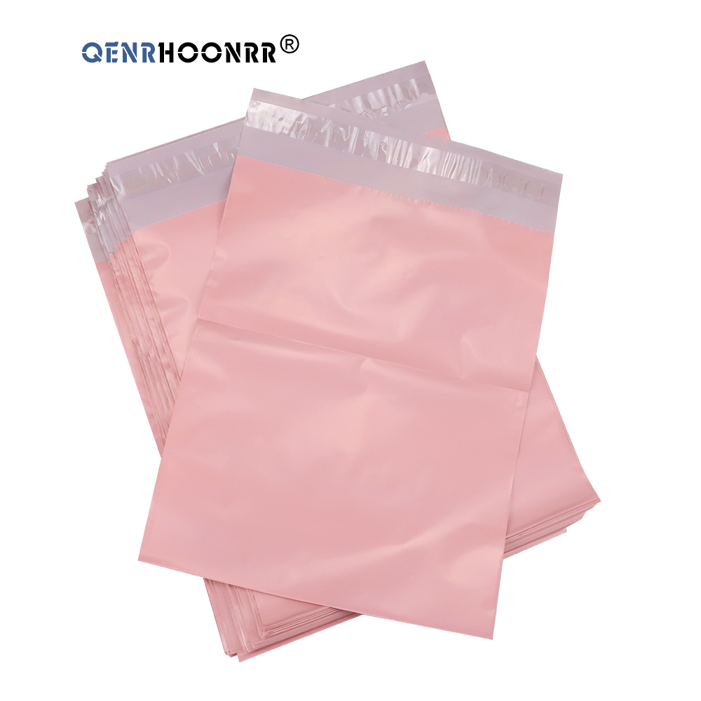 10 Uds. De sobres de polietileno rosa claro, autoadhesivos para envío, sobres de embalaje, bolsas postales, bolsas de almacenamiento para mensajería