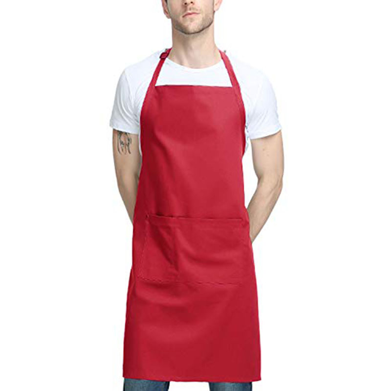 Apron Chef Hat Set Adjustable Half-length Adult Apron Striped Hotel Restaurant Chef Waiter Kitchen Cook Apron