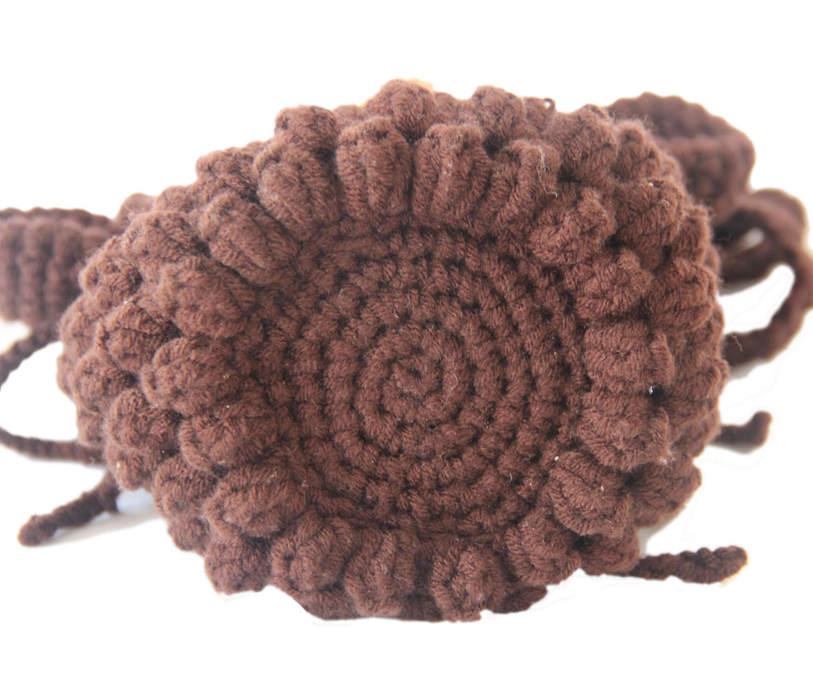 Вязаная арт-сумка BomHCS, кошелек с коричневым медведем, сумка для хранения через плечо