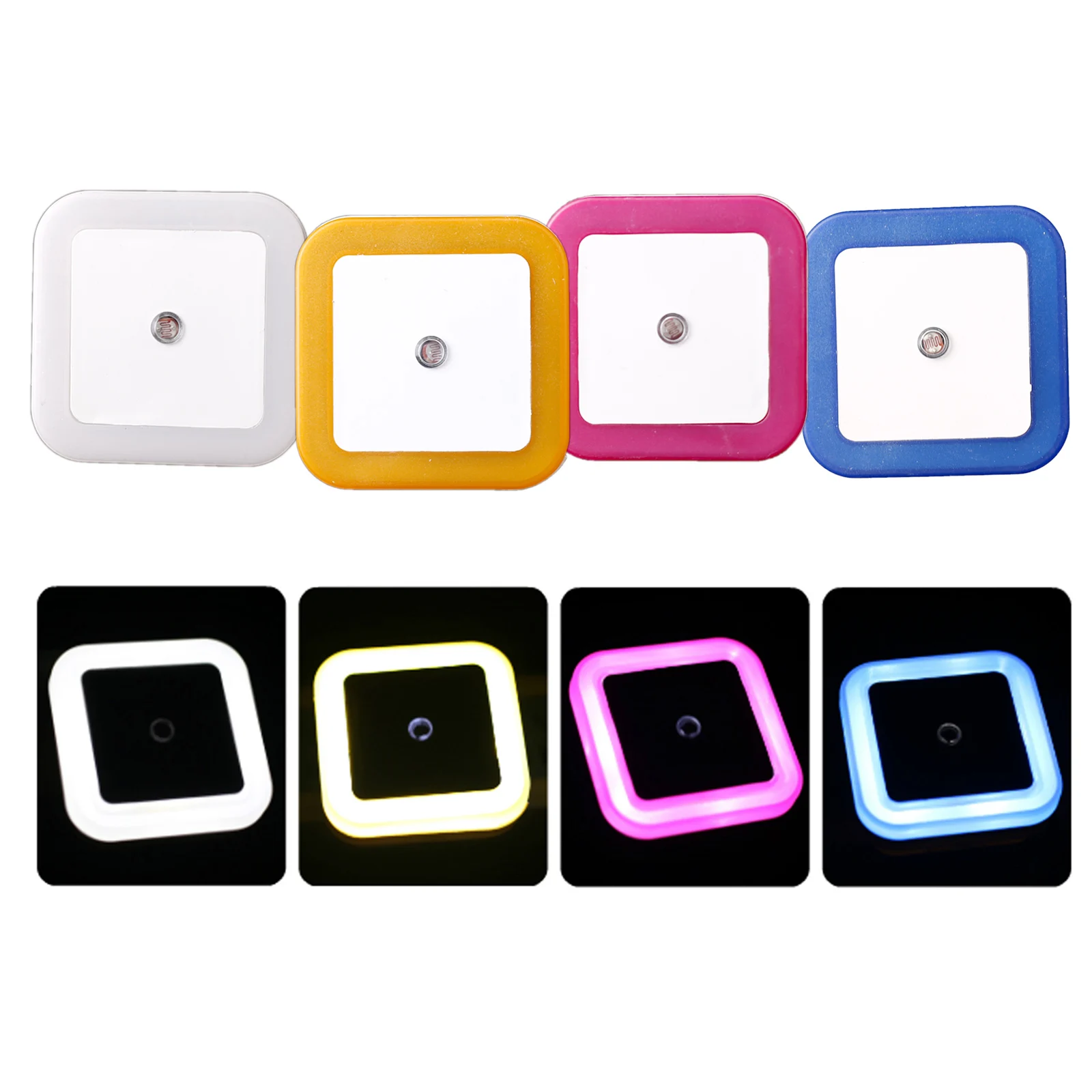 Mini luz LED nocturna enchufable de pared, lámpara de noche con Sensor automático para dormitorio, habitación de niños, pasillo, escaleras, UE/EE. UU., 110V, 220V
