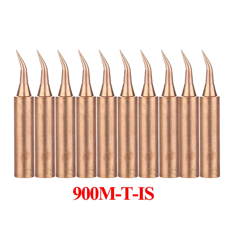 10 Cái/lốc Đồng Nguyên Chất 900M-T Đầu Hàn 900M-T-K 900M-T-I 900M-T-3.2D Hàn Đầu Cho 936 938 852D + Tặng Bộ Hàn