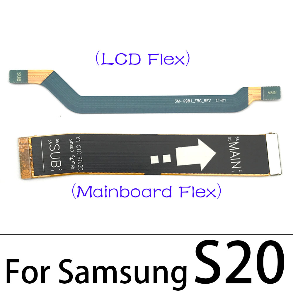 Cable flexible principal para Samsung Note 10 Lite Note 20 S10 Plus S20 Fe Ultra / Note 10 Plus 5G, conexión de placa base a cinta de pantalla LCD