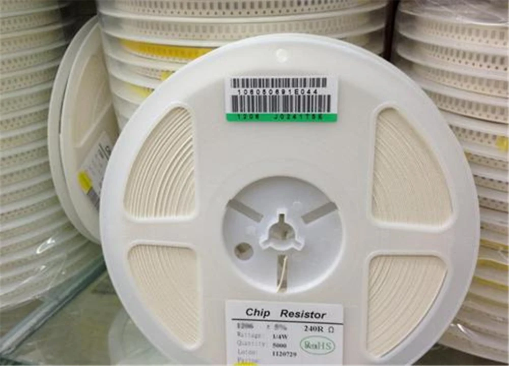 100 Uds 5%, 1206 резистенция SMD 1K-820K 1/4W 0 0,1 1 10 100, 150, 220, 330 Ом 1K 2,2 K 10K 100K 10R 100R 33R 22R 150R 220R 330