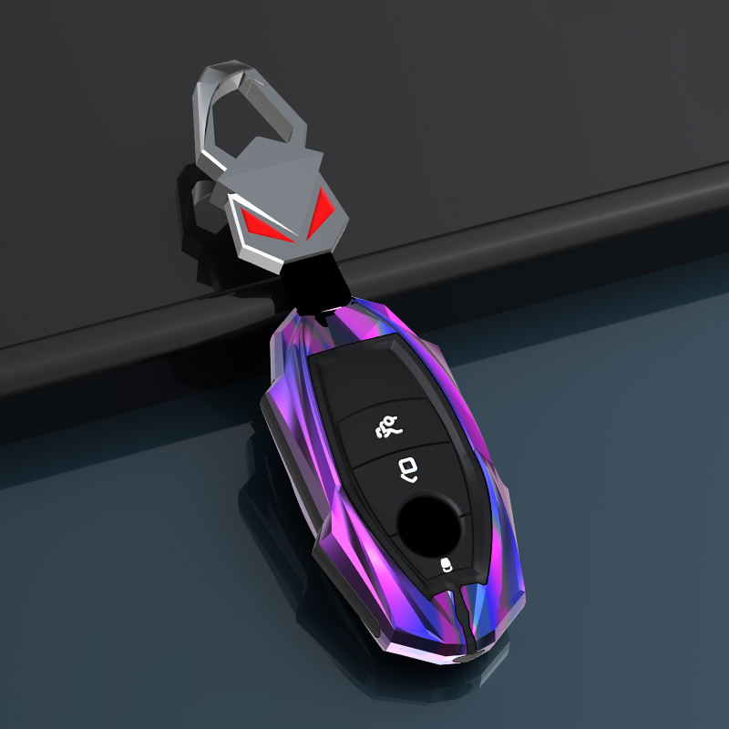 Casing Kunci Mobil Paduan Seng + Silikon Penutup Kunci Rangka untuk Mercedes Benz W177 W205 W213 W222 2018 A C S GLS Class E Class