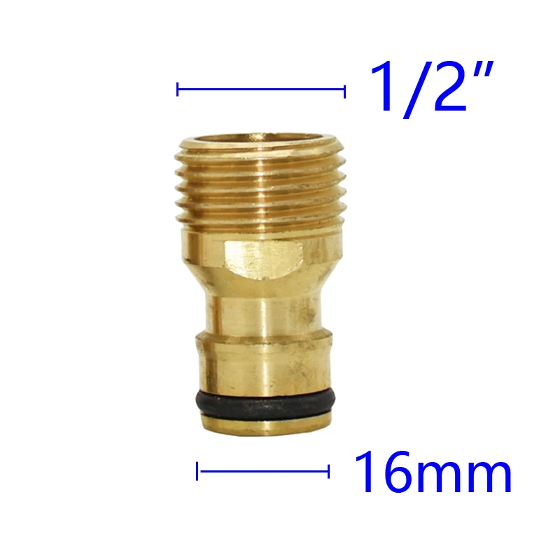 1/2 "3/4" 1 "Chủ Đề Đồng Đầu Nối Nhanh Tưới Vườn Adapter Tưới Nhỏ Giọt Đầu Vòi Bằng Đồng Đầu Nối Nhanh Ống Nối 1 Cái