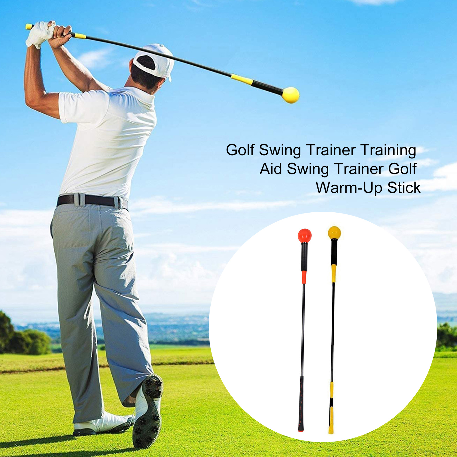 Golf Swing Trainings hilfe Golf Swing Übungs rute Golf Warm-up Stick Golf Zubehör Golf Trainer Hilfsmittel liefert 40/48 Zoll