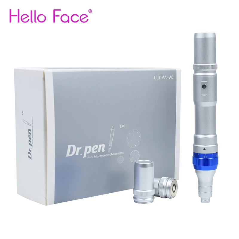 Original Dr. Pluma Ultima A6 Micro aguja inalámbrica y con cable Dr pen A6 terapia de microagujas faciales instrumento de pluma de bayoneta
