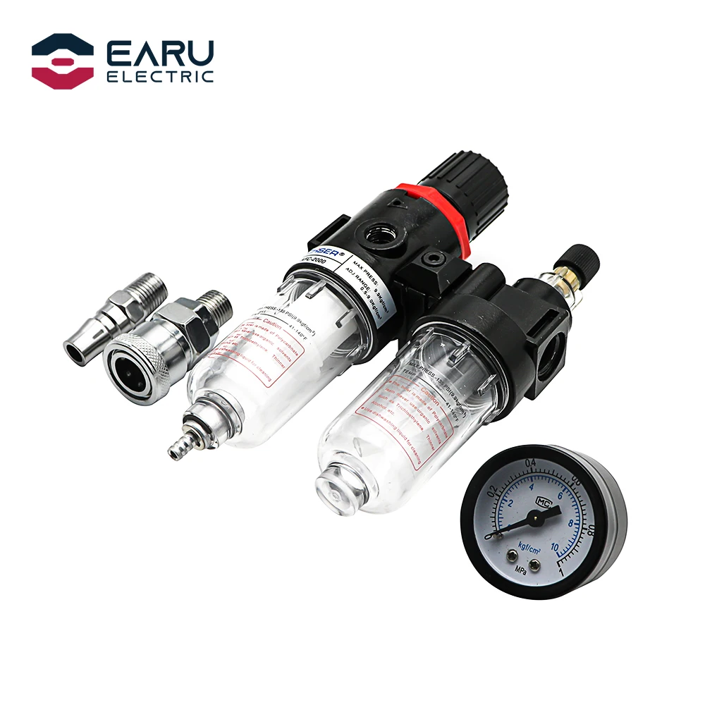 AFC2000 AFR2000 + AL2000 G1/4 Không Khí Dầu Và Nước Tách Lọc Không Khí Được Sử Dụng Để Làm Giảm van Áp Suất Điều Chỉnh