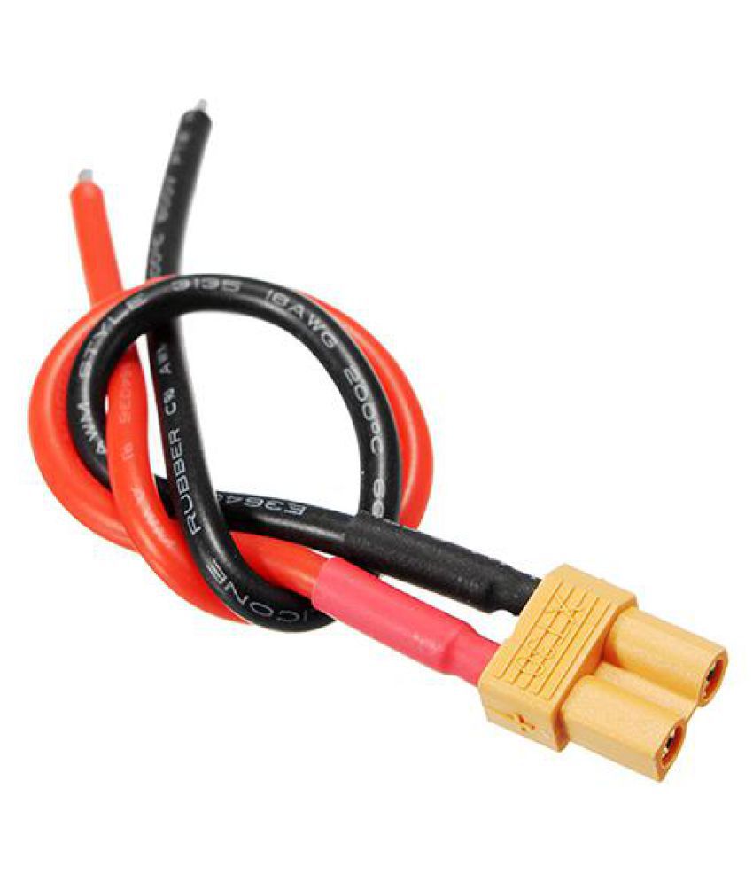 Conector macho y hembra de enchufe Pigtail XT30 con Cable estañado de 100mm/150mm 16AWG para cargador de Dron FPV de batería Lipo RC