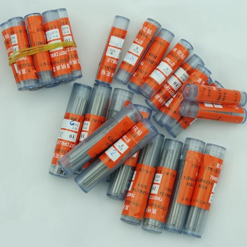10 Chiếc 0.5 Đến 5.2Mm HSS 4241 Xoắn Mỹ Khoan Thẳng Vít Khoan Micro Thẳng Vỏ Gỗ Dụng Cụ khoan Điện Mũi Khoan Xoắn