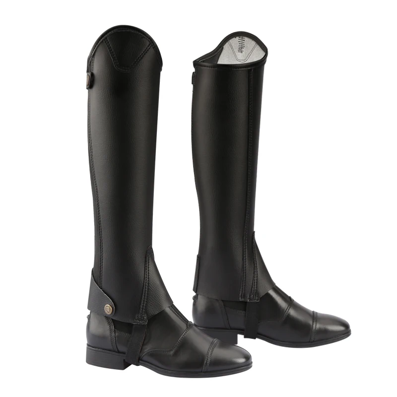 Mikrofaser bionic leder halb-chaps für erwachsene und kind pferd reiten halb-chaps frauen und mann