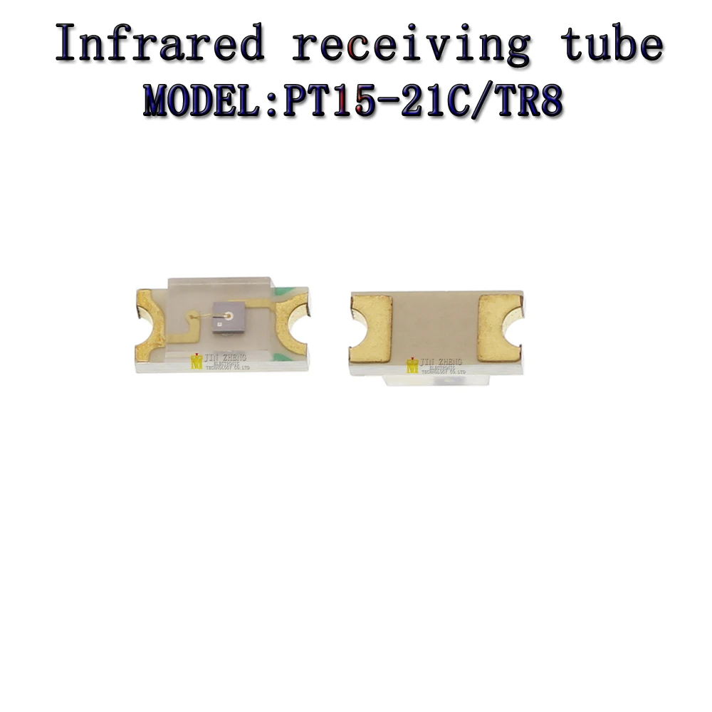 Tubo de recepción infrarrojo LED SMD 100%, PT15-21C/TR8 IR15-21C/TR8 1206, nuevo y Original, IC, 10 Uds./lote