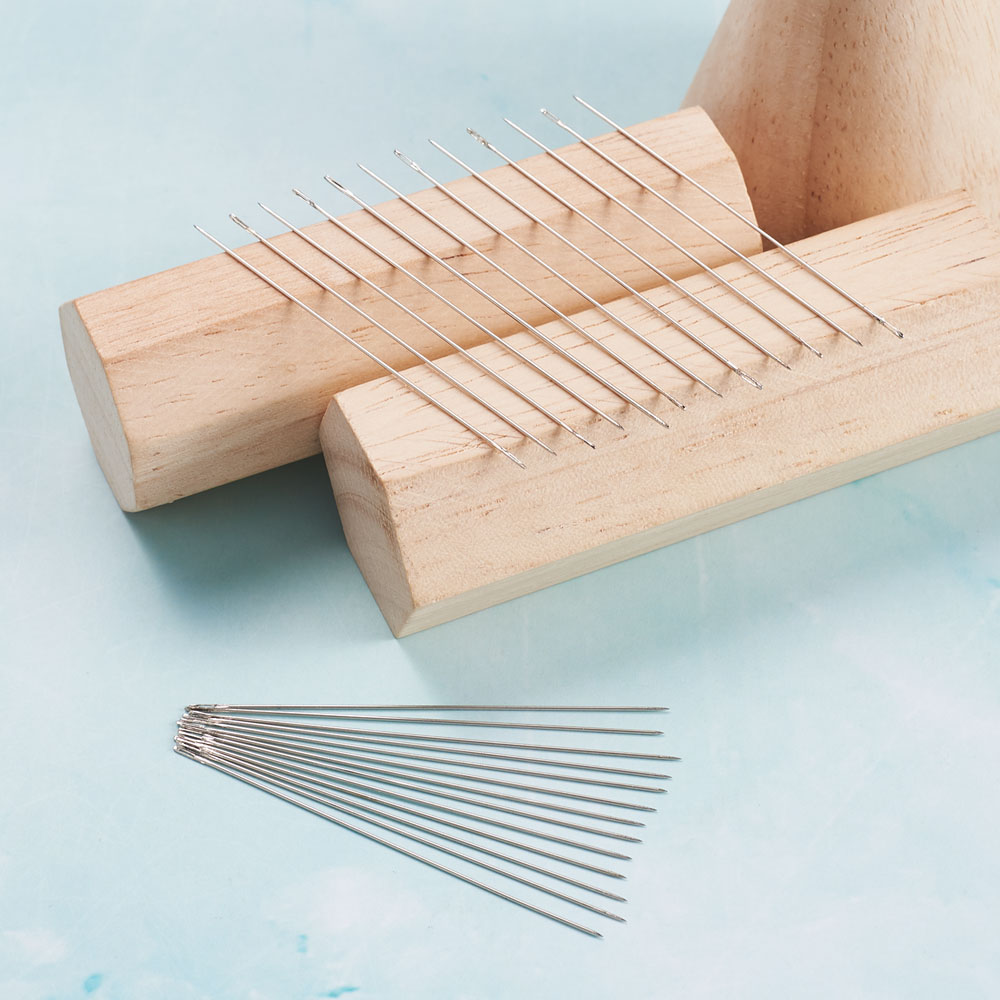 5-10袋ビーズニードルツール、ジュエリーDIY作成アクセサリー用、40~55x0.45~0.7mm、穴: 0.3~0.5mm;約25個/袋