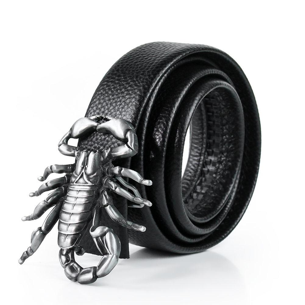 Cool Zinc Alloy Scorpion King Leather Belt Buckle Scorpid Western Statement Leather Craft Cowboy Man Male Jeans Strap Accessory