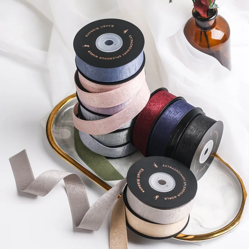 3หลา Matte รูปแบบริบบิ้น DIY อุปกรณ์เสริมผมวัสดุช่อบรรจุภัณฑ์เสื้อผ้าอุปกรณ์เสริมของขวัญตกแต่ง