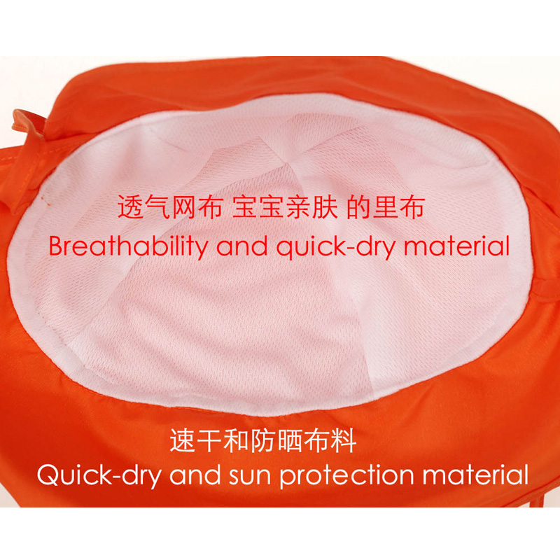 SPF50+ Baby Zonnehoed Zomer Babypet voor Jongens Meisjes Reizen Strand Kinderhoed Babyaccessoires Nekbescherming Kinderhoeden S/L