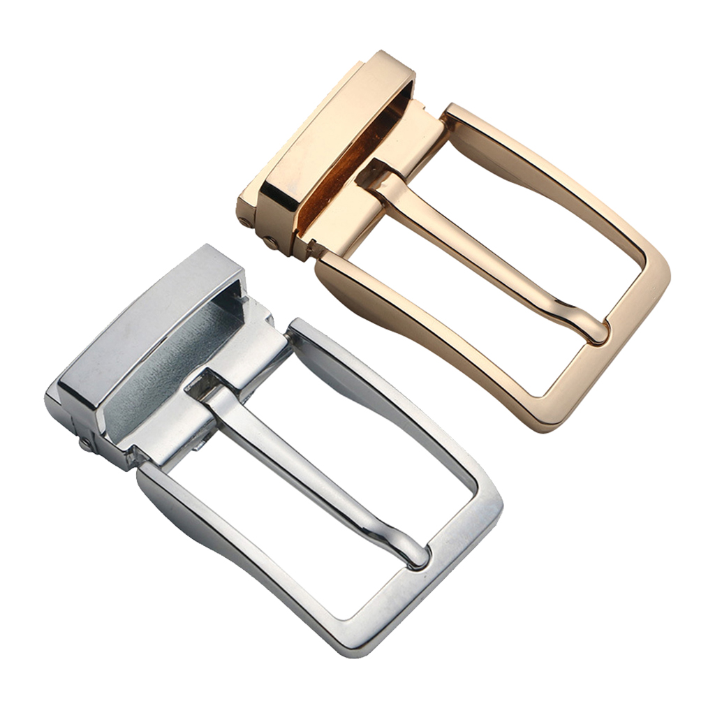 Men Reversible Metal Alloy Belt Buckles Replacement Rectangular Pin Buckles