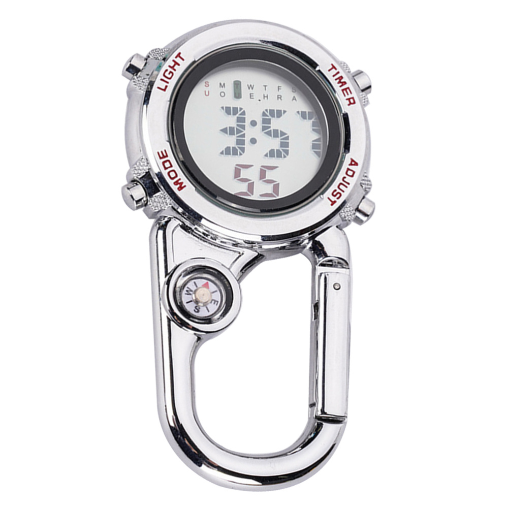 Reloj multifunción con mosquetón para hombre y mujer, cronógrafo Digital deportivo, portátil, con Clip, a la moda, ideal para regalo