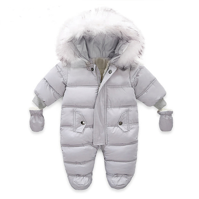 Ropa de invierno para bebé recién nacido, mono con capucha interior de forro polar, pelele para bebé, 2024