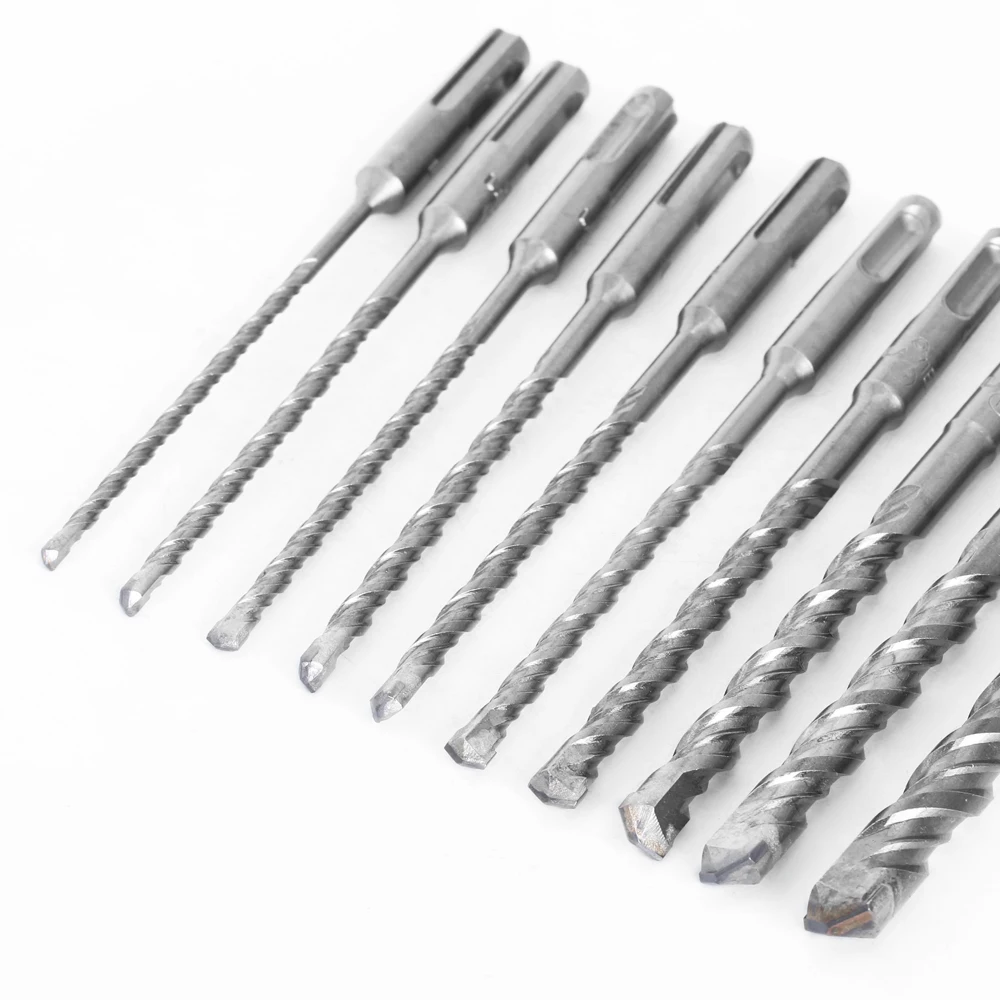 10 Chiếc Búa Điện Mũi Khoan Bê Tông SDS Plus Bộ Mũi Khoan 160Mm Cho Tường Bê Tông Gạch Khối Nề Cưa Lỗ Khoan bit 4Mm 5Mm 6Mm 018