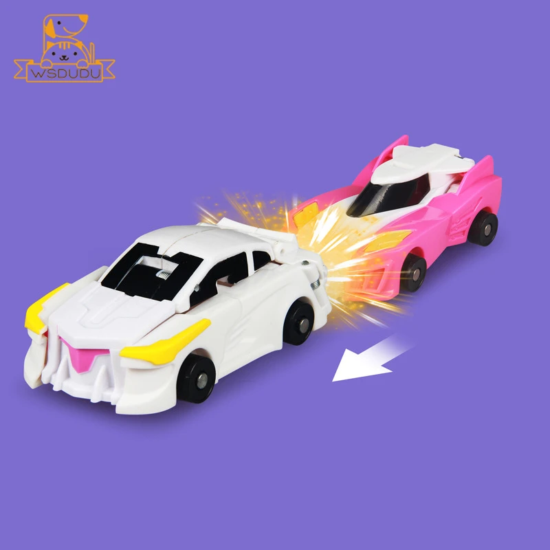2 で 1 車変換ユニコーン置物磁気車両漫画馬アクションフィギュアおもちゃ楽しい変換モデル子供のギフト