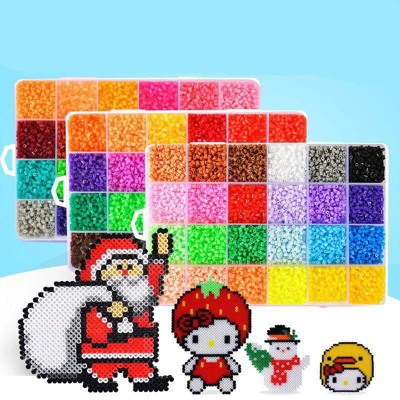 2,6mm 24/48 farben Hama perlen Bildung Eisen perlen 3D puzzle Perlen lroning Garantie perler Sicherung perlen diy spielzeug miçangas