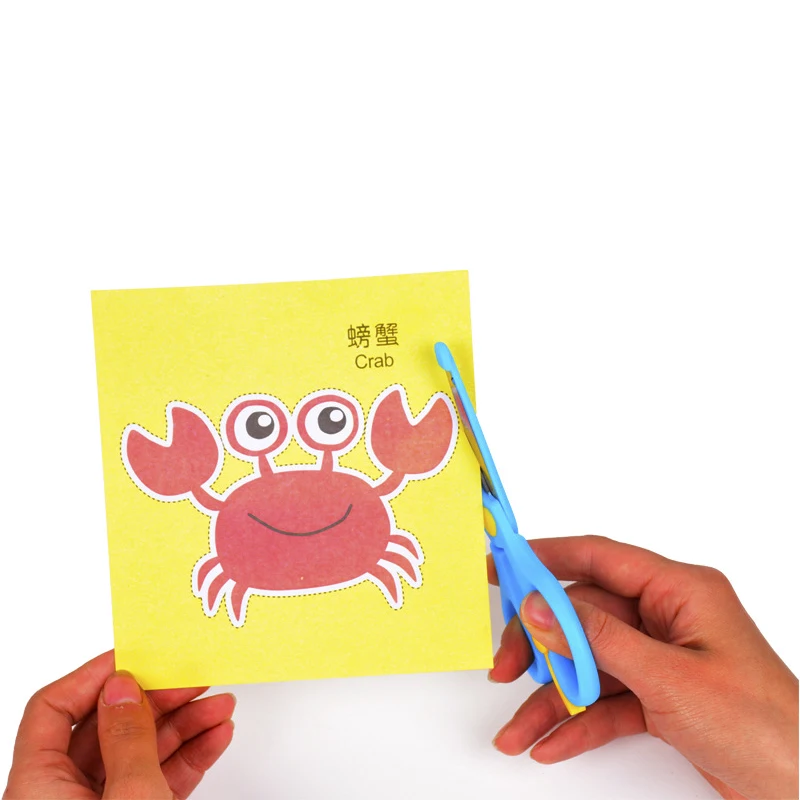 96 ชิ้นเด็กการ์ตูน DIY ที่มีสีสันตัดกระดาษพับของเล่นเด็กหัตถกรรมสัตว์ Handcraft กระดาษศิลปะการเรียนรู้ของเล่นเพื่อการศึกษา